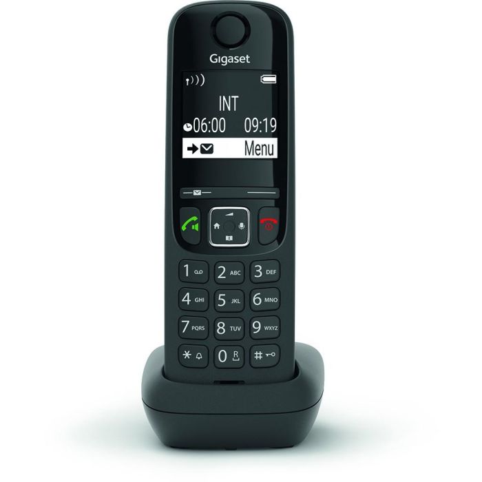 Gigaset AS690 HX Teléfono Inalámbrico DECT Analógico Negro con Manos Libres e Identificador de Llamadas 1 Gigaset AS690 HX Teléfono Inalámbrico DECT Analógico Negro con Manos Libres e Identificador de Llamadas 1