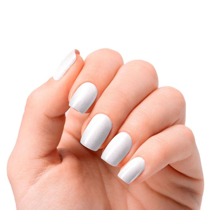 Láminas de Gel para Uñas Nooves Láminas De Uñas De Gel White pearl 20 Piezas 1