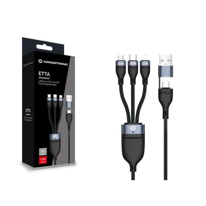 Cable Usb 3In1 Conceptronic 2M Pd 1 Cable Usb 3In1 Conceptronic 2M Pd 1