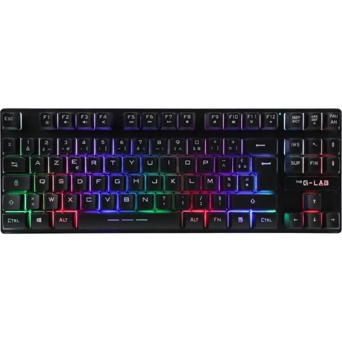 Teclado para juegos - The G-Lab - KEYZ CESIUM TKL WIRELESS - inalámbrico - azerty - Negro 2