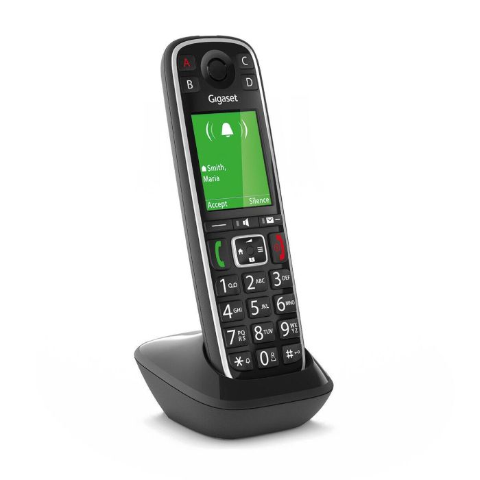 Gigaset E720HX Teléfono Inalámbrico Negro con Agenda de 200 Contactos, SMS y Bluetooth 4.2 Compatible con HSP y HFP 1 Gigaset E720HX Teléfono Inalámbrico Negro con Agenda de 200 Contactos, SMS y Bluetooth 4.2 Compatible con HSP y HFP 1