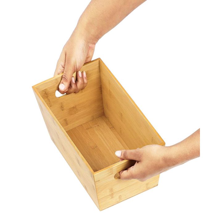 Cesta de Ordenación de Bambú 25x15x12 cm - Confortime (8 Unidades) 9 Cesta de Ordenación de Bambú 25x15x12 cm - Confortime (8 Unidades) 9
