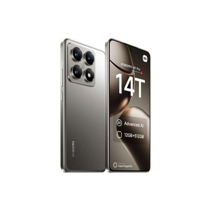 Smartphone Xiaomi 14T Pro 12GB/ 256GB/ 6.67"/ 5G/ Gris Titanio 1 Smartphone Xiaomi 14T Pro 12GB/ 256GB/ 6.67"/ 5G/ Gris Titanio 1