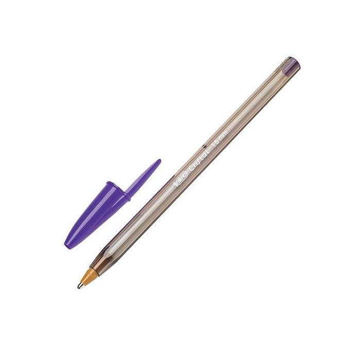 Bic Bolígrafo Cristal Fun Púrpura Caja 20 Unidades