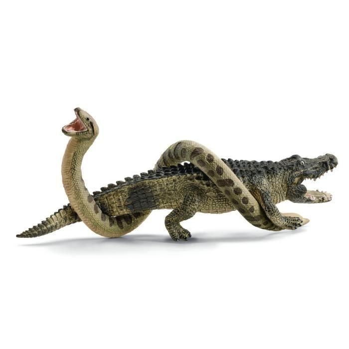 Caja Duel Aligator/Anaconda, figuras de animales salvajes, Schleich 42559 Wild Life, Para niños a partir de 3 años 3