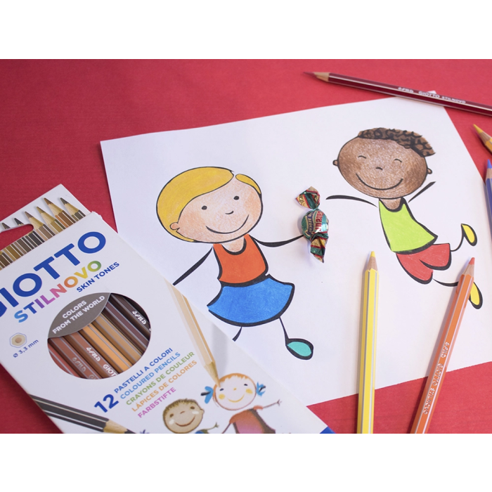 Giotto Lápices de Colores Stilnovo Tones Piel Caja 12 Colores 1 Giotto Lápices de Colores Stilnovo Tones Piel Caja 12 Colores 1