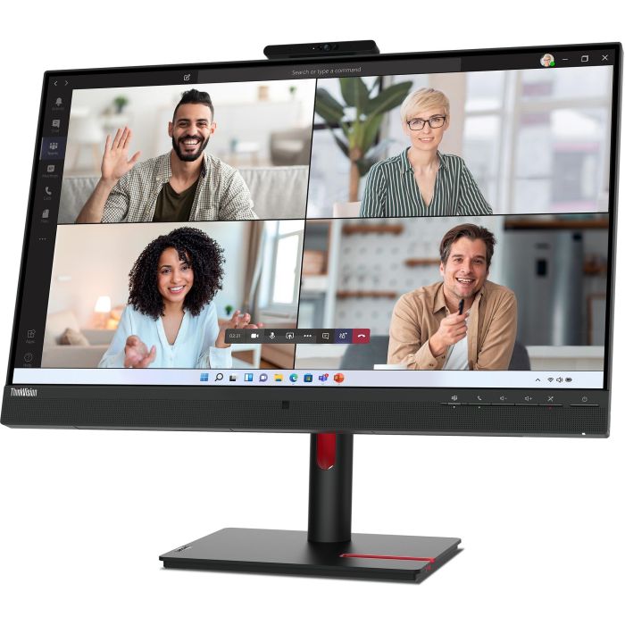 Lenovo T27hv-30 Monitor VoIP 27" QHD IPS Certificado Microsoft Teams con Webcam 5MP, Micrófonos y Altavoces 2