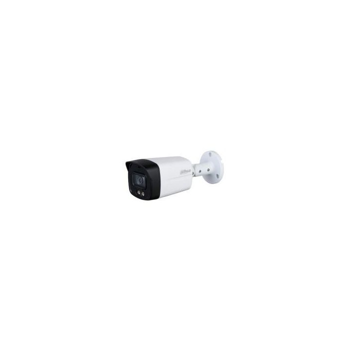 (Dh-Hac-Hfw1239Tlmp-Il-A-0280B-S2) Dahua Cámara Híbrida Bullet Hdcvi 2Mp Full Color Pal Soporte Metal Luz Dual Inteligente Micro Integrado 2.8Mm