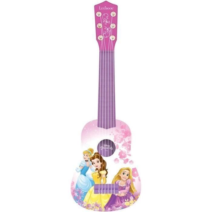 LEXIBOOK - PRINCESAS DE DISNEY - Guitarra acústica para niños - Altura 53 cm LEXIBOOK - PRINCESAS DE DISNEY - Guitarra acústica para niños - Altura 53 cm