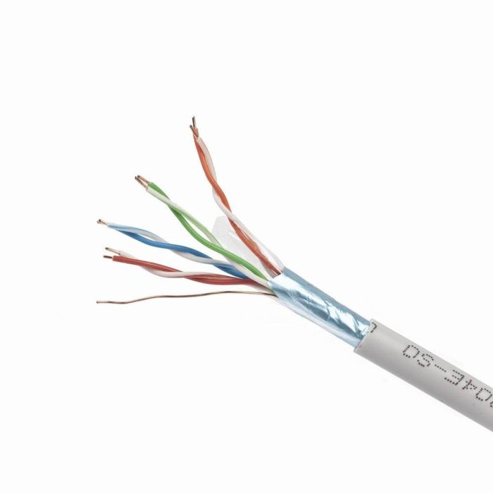 Cable de Red Rígido UTP Categoría 6 GEMBIRD CAT5e FTP 100m Gris 100 m Cable de Red Rígido UTP Categoría 6 GEMBIRD CAT5e FTP 100m Gris 100 m