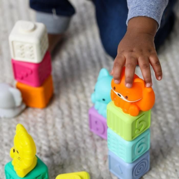 Infantino 315222 Caja de 20 Piezas Sensoriales Apilables 4