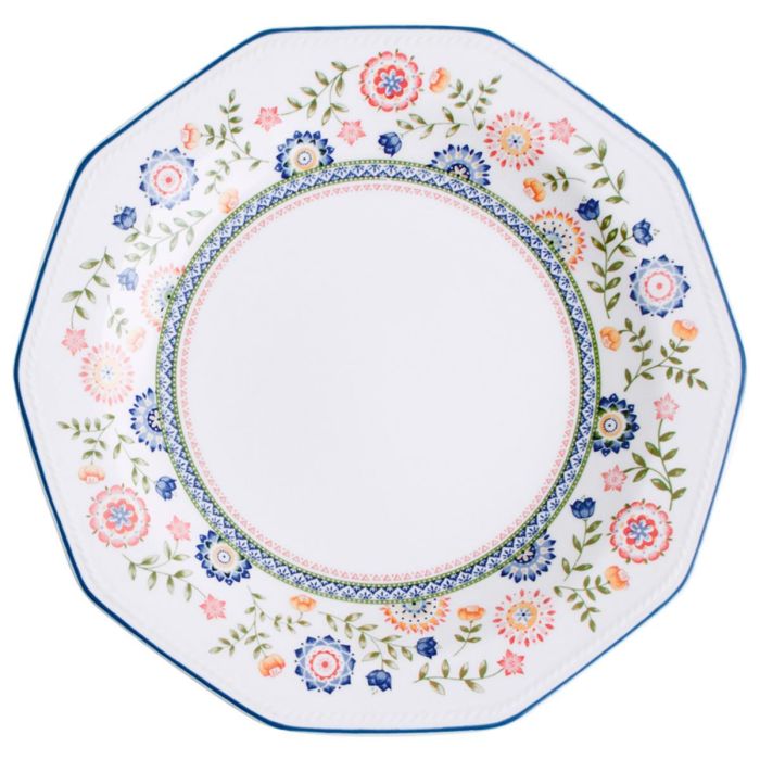 Queen's Plato Llano Cerámico Bengal 27 cm - Juego 6 Unidades Vitrificado Inglés, Apto Lavavajillas y Microondas, Apilable 0 Queen's Plato Llano Cerámico Bengal 27 cm - Juego 6 Unidades Vitrificado Inglés, Apto Lavavajillas y Microondas, Apilable 0