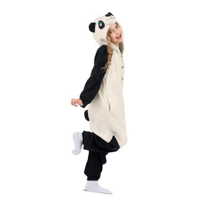 Disfraz infantil oso panda talla unica 9-13 años (kigurumi con capucha y cola) 6