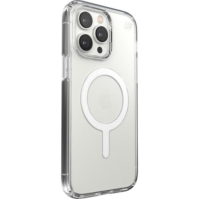 Speck Presidio Perfect Clear + Ms para iPhone 14 Pro Max, Funda Protectora Transparente con MagSafe y Protección contra Caídas de 4 Metros 2
