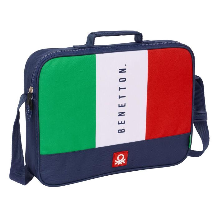 Cartera Escolar Benetton Flag Azul marino 38 x 28 x 6 cm