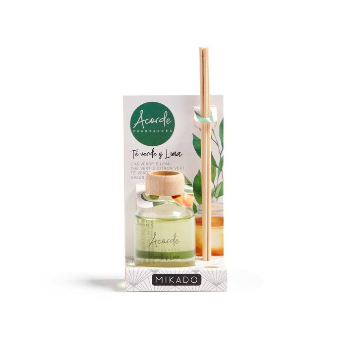 Mikado 50 ml - Varilla Té Verde y Lima - Vidrio, Madera - Acorde (12 Unidades) 3 Mikado 50 ml - Varilla Té Verde y Lima - Vidrio, Madera - Acorde (12 Unidades) 3