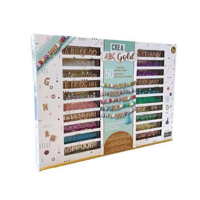 Nice Set Perlas Precious Gold para Crear Tus Propias Pulseras 33x24x3 cm 6