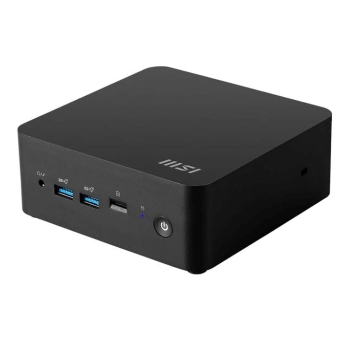 MSI 1MG-210ES Mini PC Cubi NUC, Intel Core 3-100U 6 Núcleos, 8GB DDR5 RAM, 256GB SSD, Windows 11 Home, Thunderbolt 4, Wi-Fi 6E