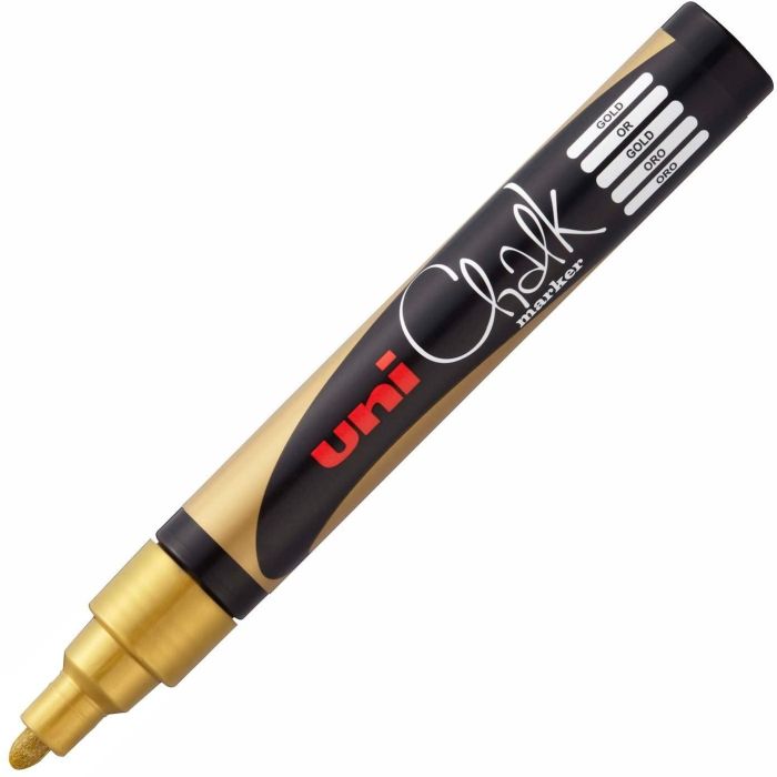 Uniball Marcador De Tiza Líquida Chalk Pwe-5M Oro Caja 6 Ud Uniball Marcador De Tiza Líquida Chalk Pwe-5M Oro Caja 6 Ud