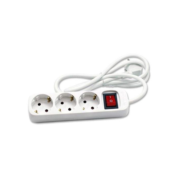 Enchufe Protector Cegasa 3 Salidas (Regleta) Cable 1,4 Metros