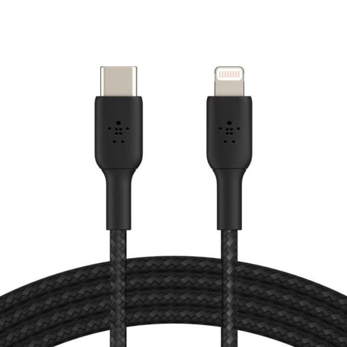 Cable USB-C a Lightning Belkin CAA004BT1MBK 1 m Negro 3