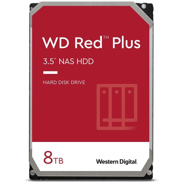 Western Digital WD80EFPX 8TB RED PLUS 5640 RPM 256MB - Disco Duro Interno para NAS