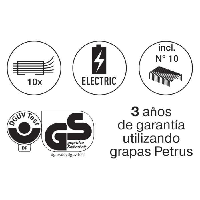 Petrus Grapadora Eléctrica e-310 Contactless Rojo Metalizado Capacidad 12 Hojas 5 Petrus Grapadora Eléctrica e-310 Contactless Rojo Metalizado Capacidad 12 Hojas 5