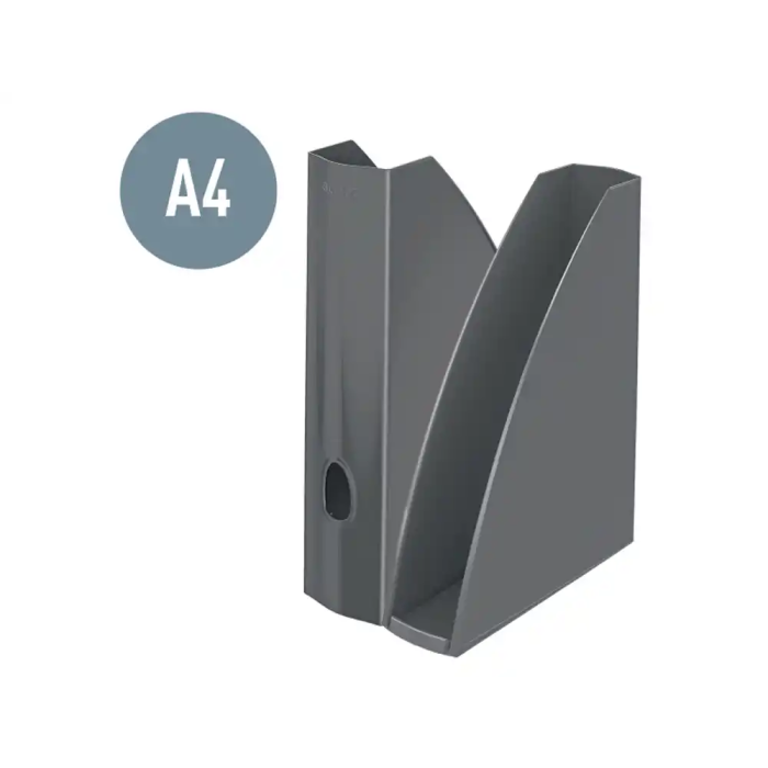 Revistero Plastico Leitz Wow A4 60Mm Azul Metalizado 2