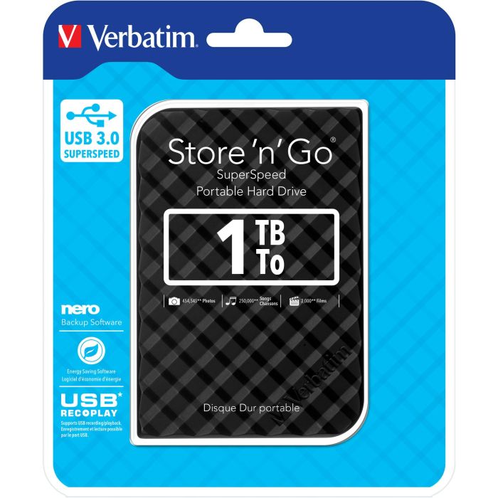 Verbatim Store 'N' Go 1TB HDD 2.5" USB 3.0 Disco Duro Externo Negro 4