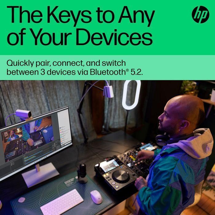 HP 350 Teclado Inalámbrico Bluetooth Compacto Multi-Dispositivo, Cómodo y Portátil para Productividad en PC, Portátil, Tablet y Móvil 5 HP 350 Teclado Inalámbrico Bluetooth Compacto Multi-Dispositivo, Cómodo y Portátil para Productividad en PC, Portátil, Tablet y Móvil 5