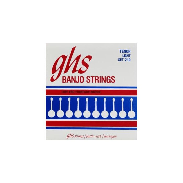 GHS Juego Cuerdas Banjo Tenor Stainless Steel Light 09-28