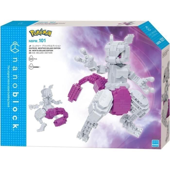 Figura para construir - BANDAI - NANOBLOCK - Pokémon - Mewtwo 3 Figura para construir - BANDAI - NANOBLOCK - Pokémon - Mewtwo 3