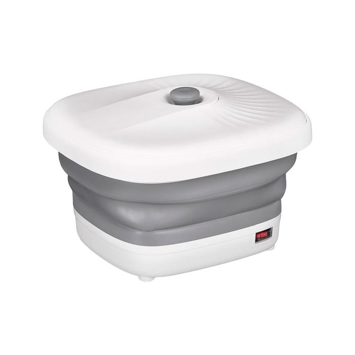 Argon Masajeador de Pies Plegable Silicona 9,5L 400W – Calienta y Mantiene Temperatura – Blanco/Gris – 38x34,5x11 cm (Set de 6) 1 Argon Masajeador de Pies Plegable Silicona 9,5L 400W – Calienta y Mantiene Temperatura – Blanco/Gris – 38x34,5x11 cm (Set de 6) 1