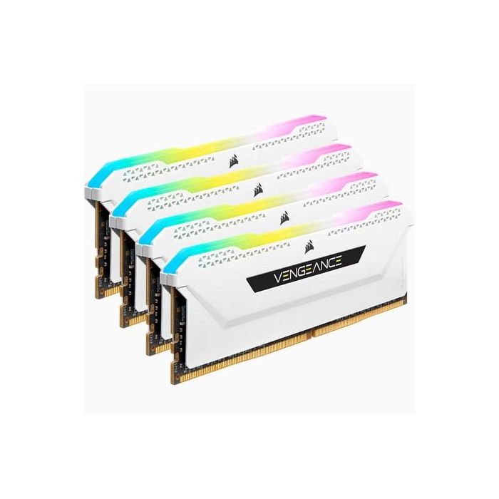 Corsair CMH64GX4M4E3200C16W 64GB (4x16GB) DDR4 3200MHz CL16 Vengeance RGB Pro Kit Blanco 5