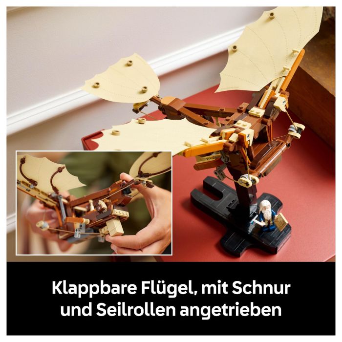LEGO ICONS 10363 Máquina Voladora de Leonardo da Vinci, Juego Construcción, 493 Piezas, 18+ Años 35
