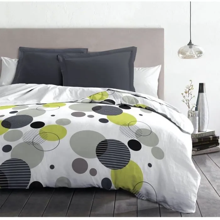 Home Linge Passion HOM3701393716901 Juego de Cama de Microfibra Gris Funda 240x260 cm + 2 Fundas de Almohada 63x63 cm 3