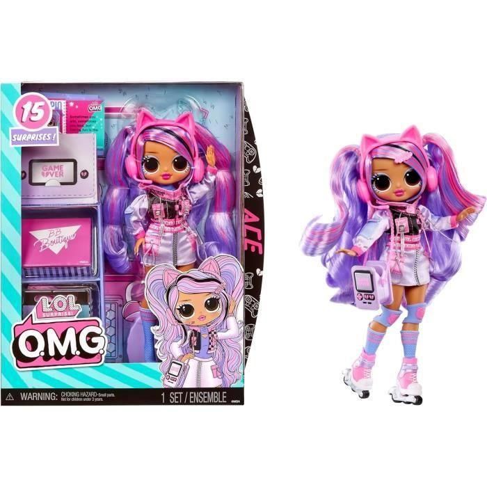 LOL Surprise OMG - Muñeca de moda - Ace - Muñeca 24 cm y accesorios - A partir de 3 años LOL Surprise OMG - Muñeca de moda - Ace - Muñeca 24 cm y accesorios - A partir de 3 años