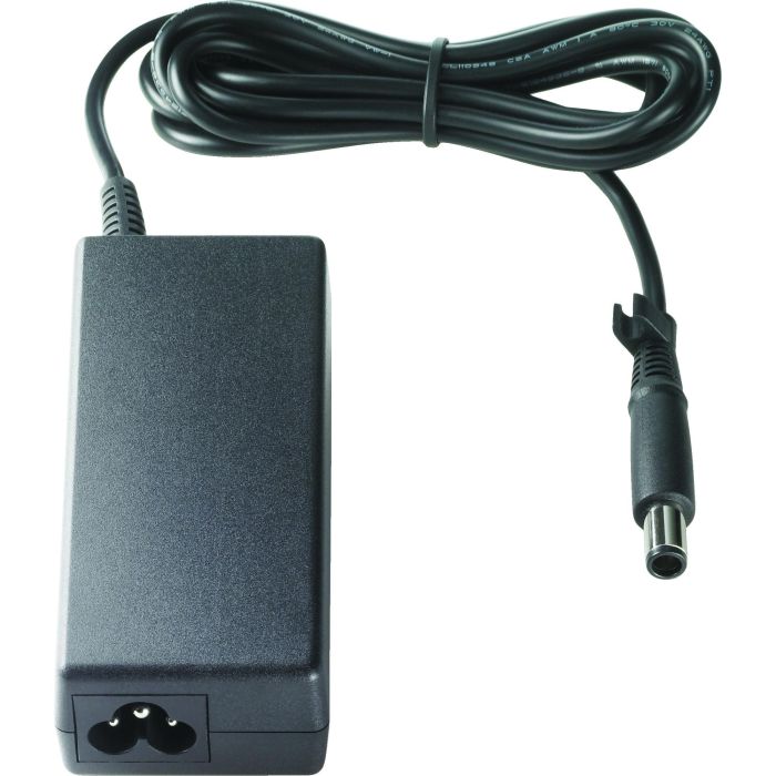 HP Adaptador de Corriente Smart AC 90W para Portátiles HP con Conector de 90° y Dongle de Conversión 4.5mm a 7.4mm