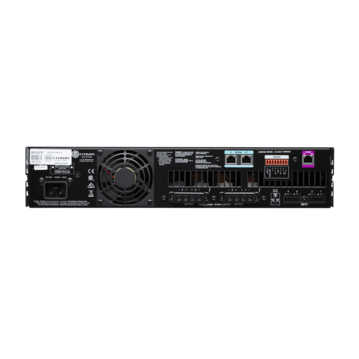 Entrada Analógica + Blu Link, 4 Canales, 1200W Por Canal De Salida 4
