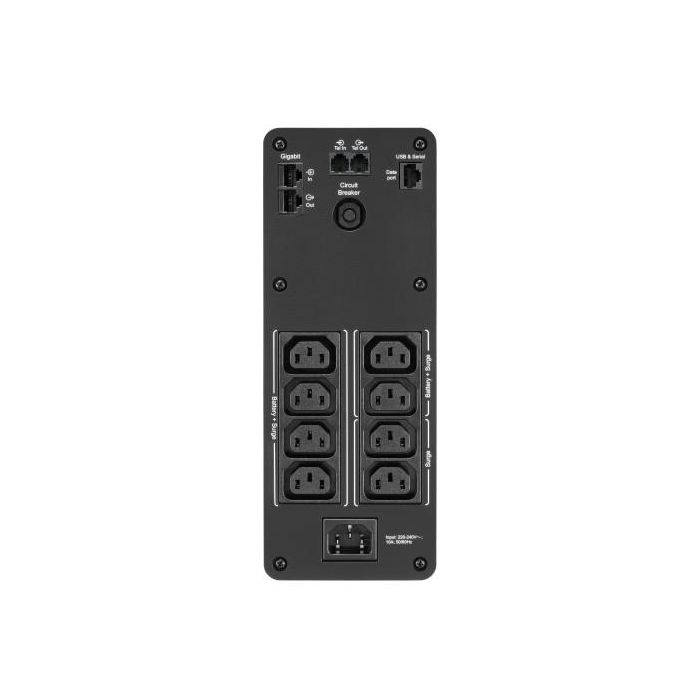 APC BR1600SI Sistema Alimentación Ininterrumpida (UPS) Línea Interactiva 1.6 kVA 960 W, 8 Salidas AC 2