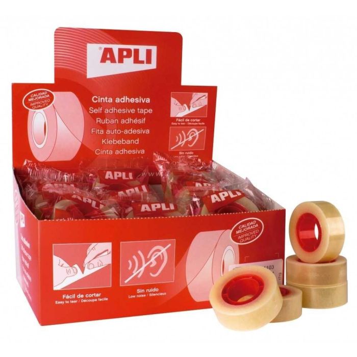 Apli Cinta Adhesiva Transparente Rollo 19 mm X 33M Apli Cinta Adhesiva Transparente Rollo 19 mm X 33M