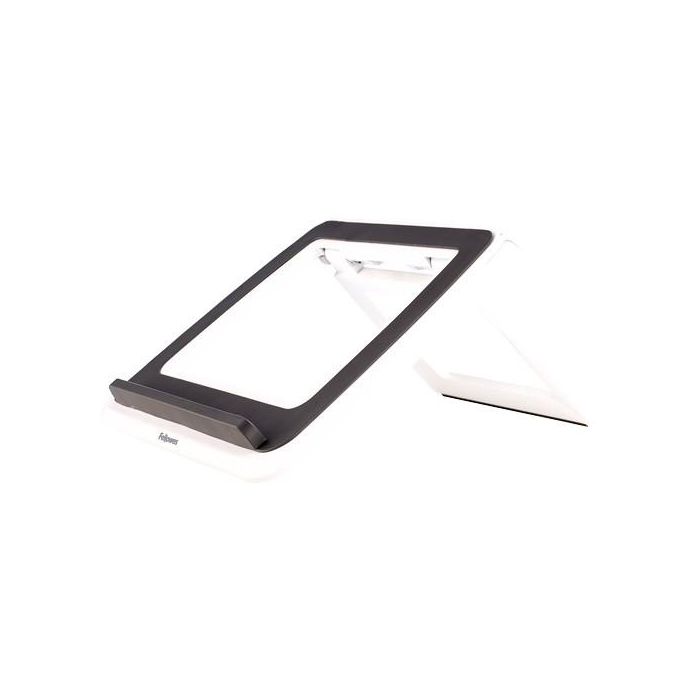 Fellowes Soporte Elevador Portátil I-Spire Blanco 8210101 Gris Ajustable Plegable para Pantallas de hasta 17 Pulgadas 2