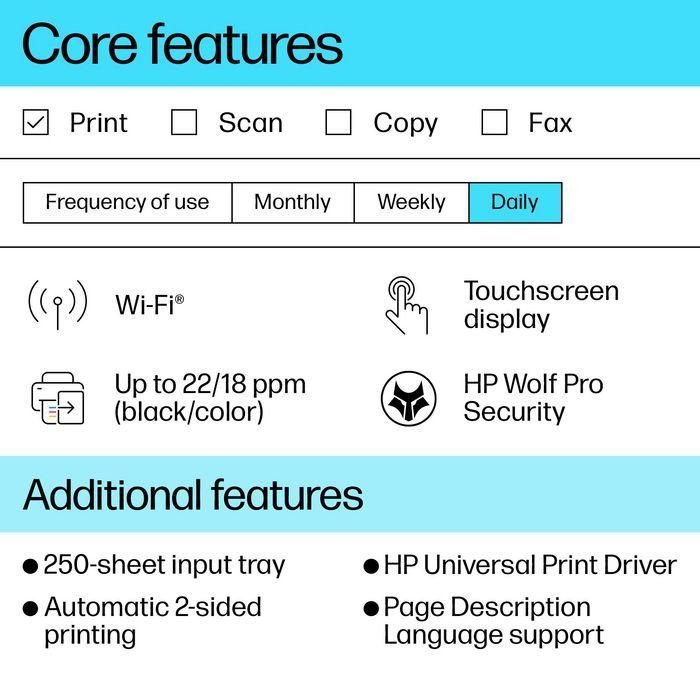 HP OfficeJet Pro 9110b Impresora Profesional de Inyección de Color para Oficinas Distribuidas y Fuerzas Laborales Híbridas