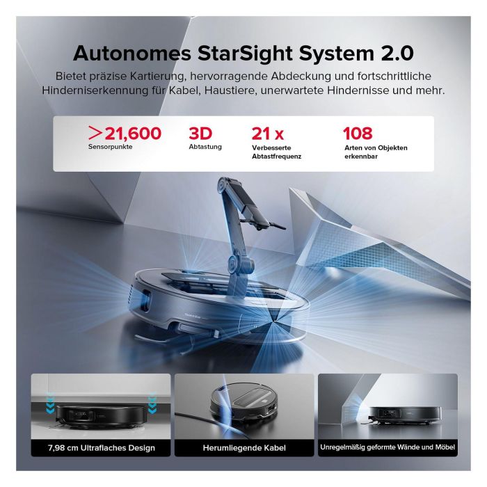 Roborock Saros Z70 Aspirador Robot, Negro 8