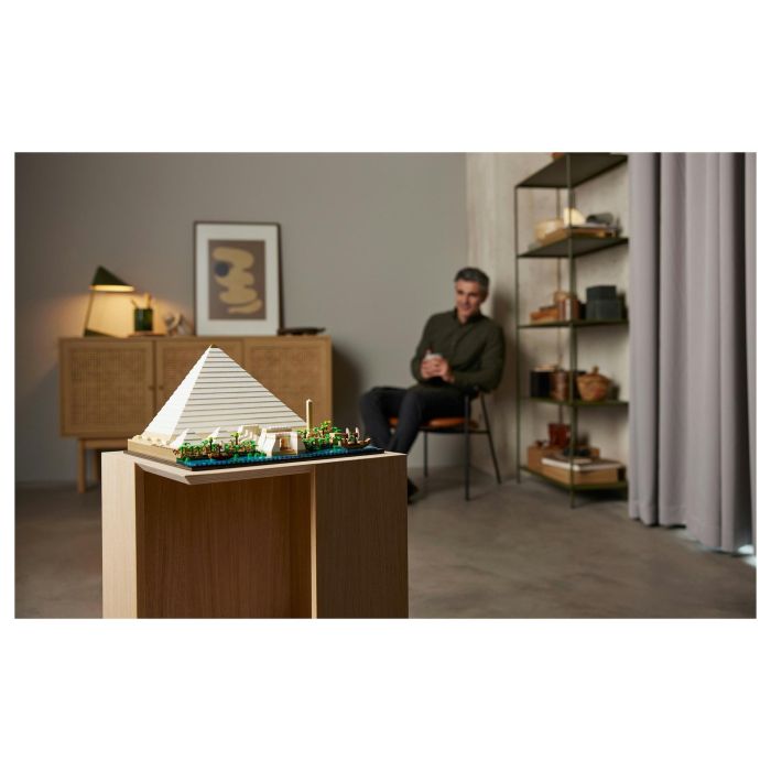 LEGO 21058 Architecture La Gran Pirámide de Giza, modelo de hobby creativo para construir, monumento mundial y decoración