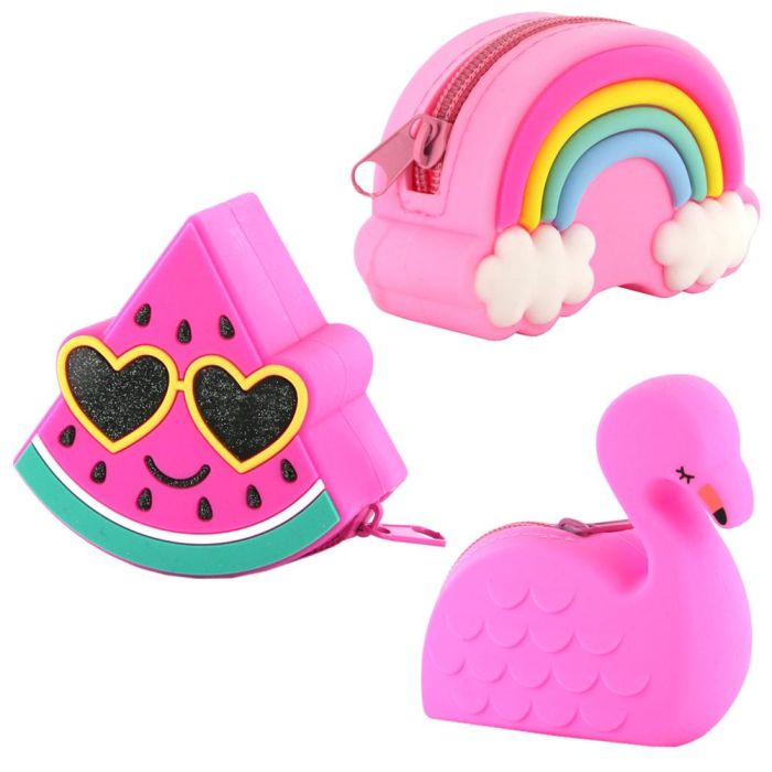 Jeux 2 momes Monedero Fantasía Colección Seche Pleure Modelos Arcoíris, Sandía, Flamenco 10x3,5 cm 2 Jeux 2 momes Monedero Fantasía Colección Seche Pleure Modelos Arcoíris, Sandía, Flamenco 10x3,5 cm 2