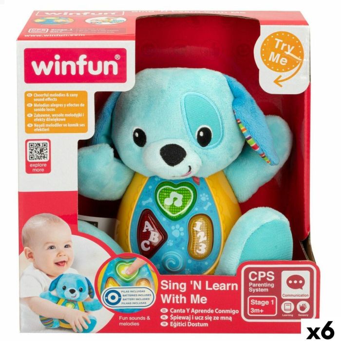 Peluche Winfun Animales ES 16 x 17,5 x 9,5 cm (6 Unidades) 8