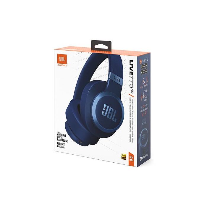 JBL Live 770NC Auriculares Bluetooth Over Ear con Cancelación Activa de Ruido (ANC), 50h Autonomía, Azul 3