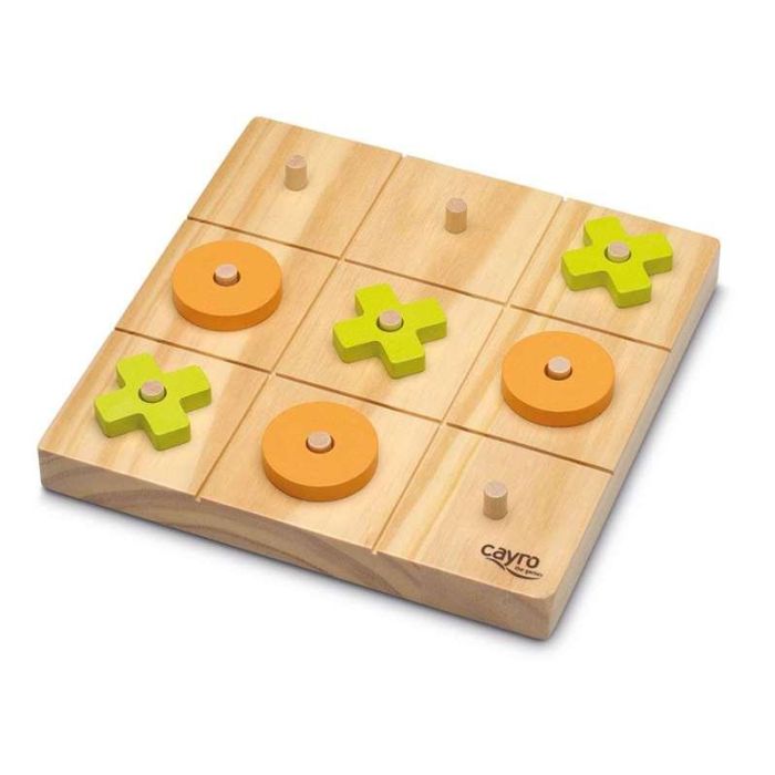 Juego tic tac toe de madera 20x20x4 cm 1