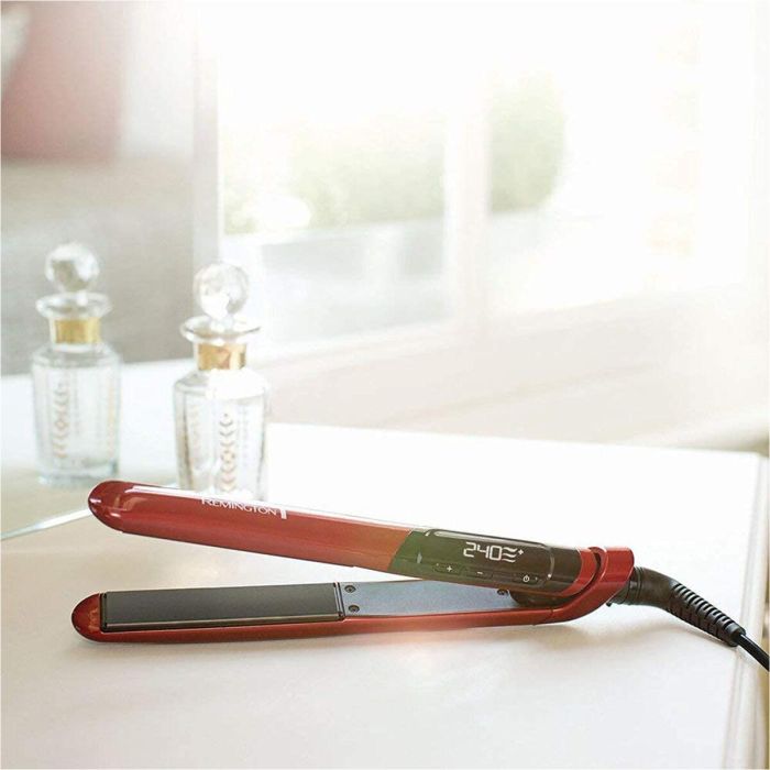 Remington S9600 Plancha de Pelo de Seda Cerámica Avanzada, Placas XL 110mm, Temp. 150-240°C, Calentamiento Rápido, Estuche 27